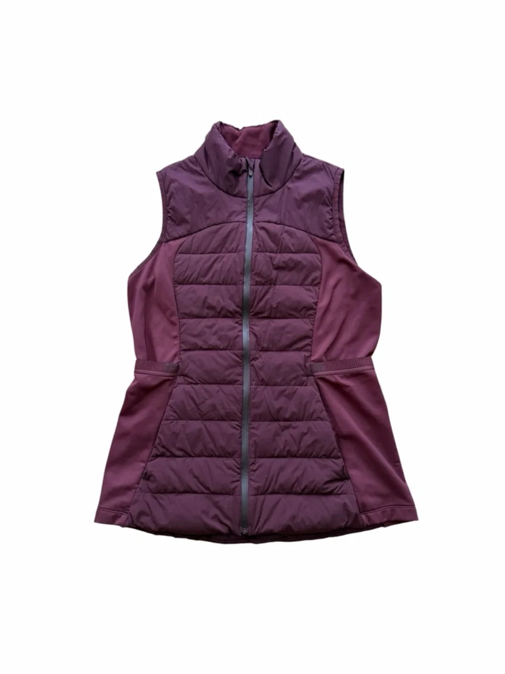 Lululemon Down for it All Vest Size 10 Full Zip Goose Down Maroon - Picture 3 of 11